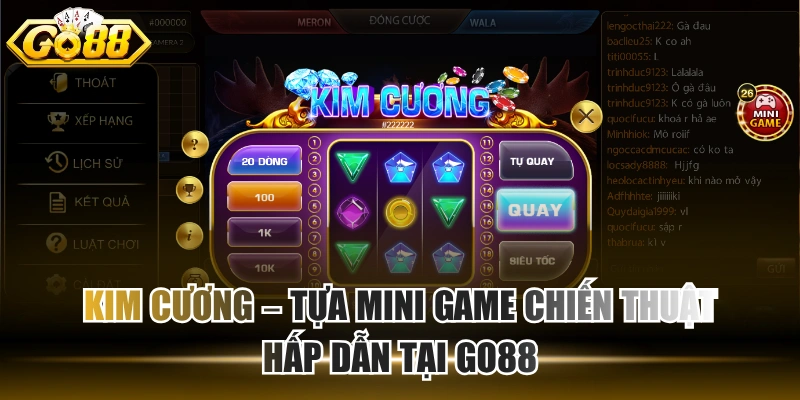 Kim Cương – Tựa mini game chiến thuật hấp dẫn tại GO88 Kim Cương