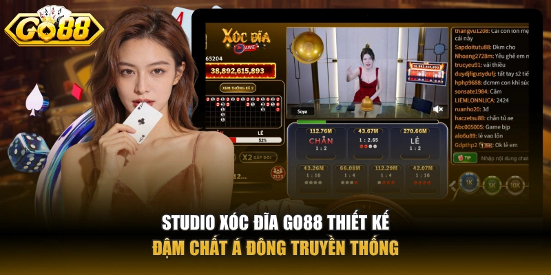 Xóc đĩa GO88 – Tựa live game truyền thống đậm chất Việt Studio xóc đĩa GO88 thiết kế đậm chất Á Đông truyền thống